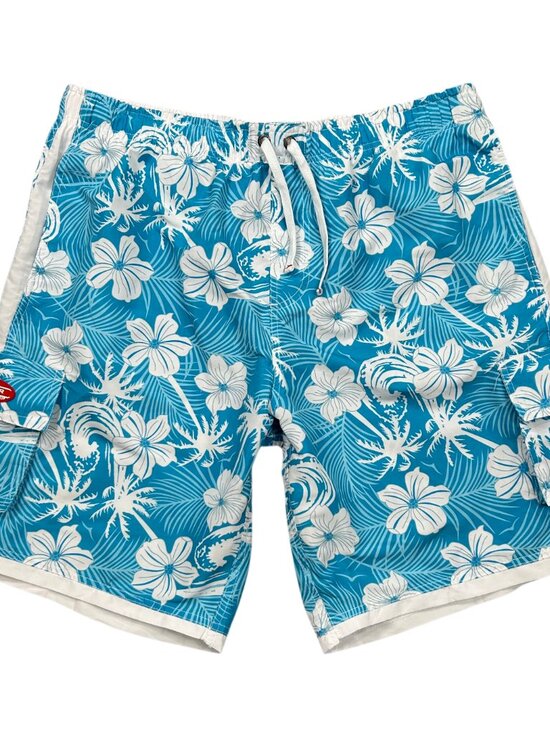 INGEAR Other - INGEAR Men's Blue White Floral Hawaiian Swim Board Trunks Shorts Size XL